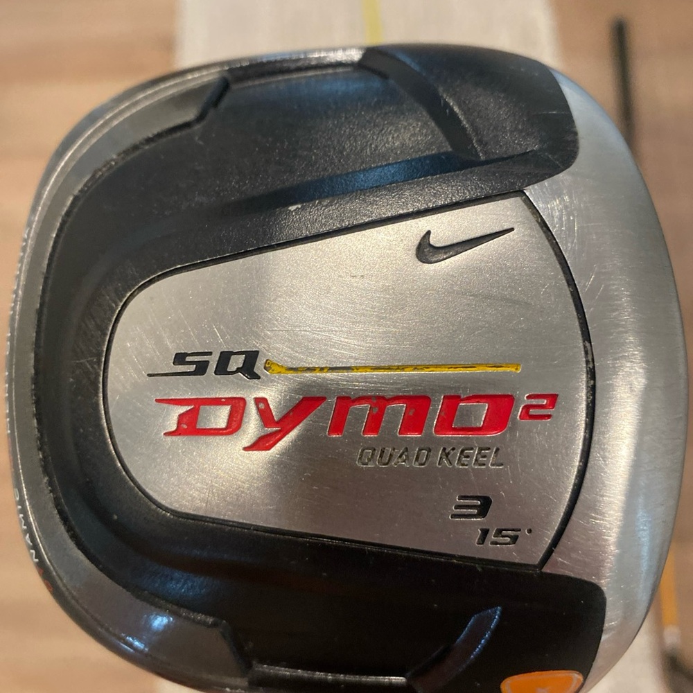 Nike SQ Dymo Quad Keel 15° 3 Wood Graphite Shaft Stiff Flex RH 46.5” 70 grams